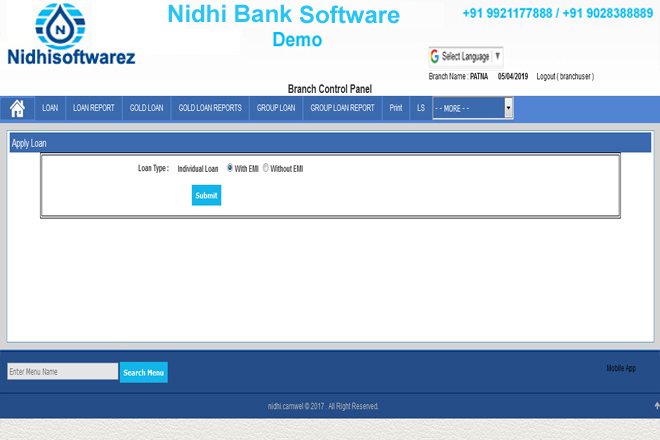 nidhi bank software